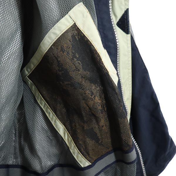 Gap Stará Ripstopová látka Nylonová bunda XL Námořnická s kapucí se síťovanou podšívkou Pánská Použitá