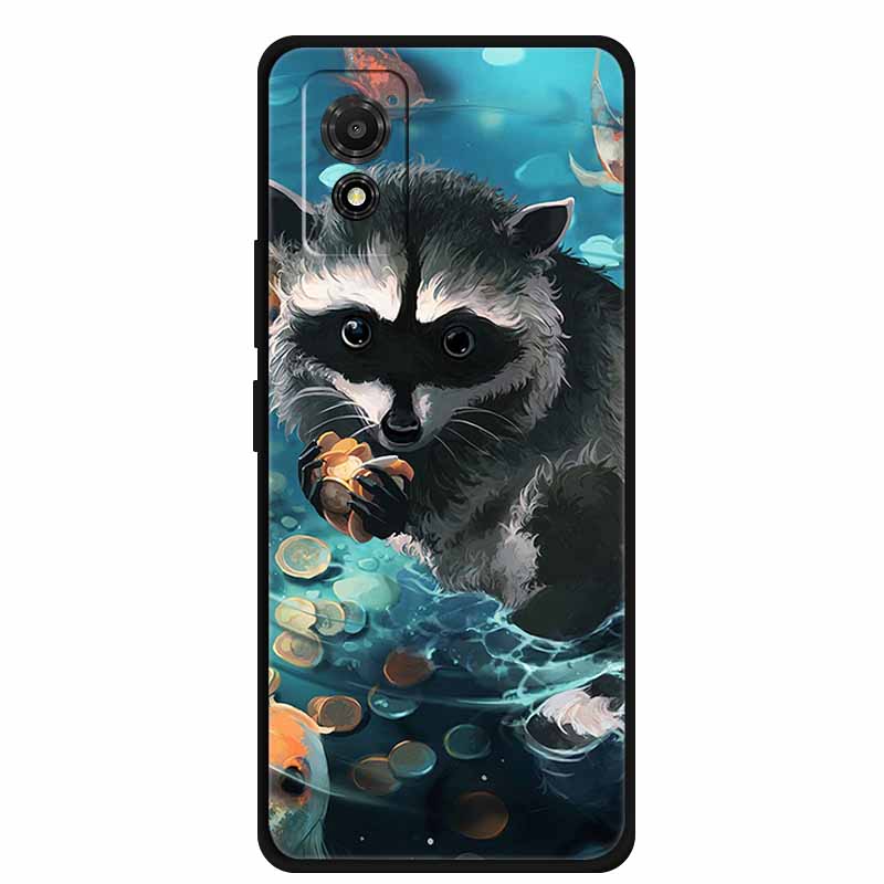 

Phone Case For TCL 501 Case TCL501 Painted Cat Silicone Protective Cover for TCL 501 T433D 2024 Bumper Protector Fundas Coque T433D