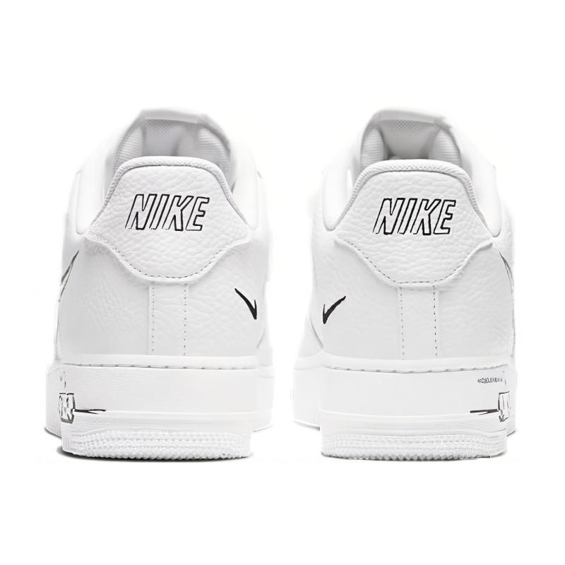 Nike Air Force 1 Low Sketch White Black Sneakers CW7581-101