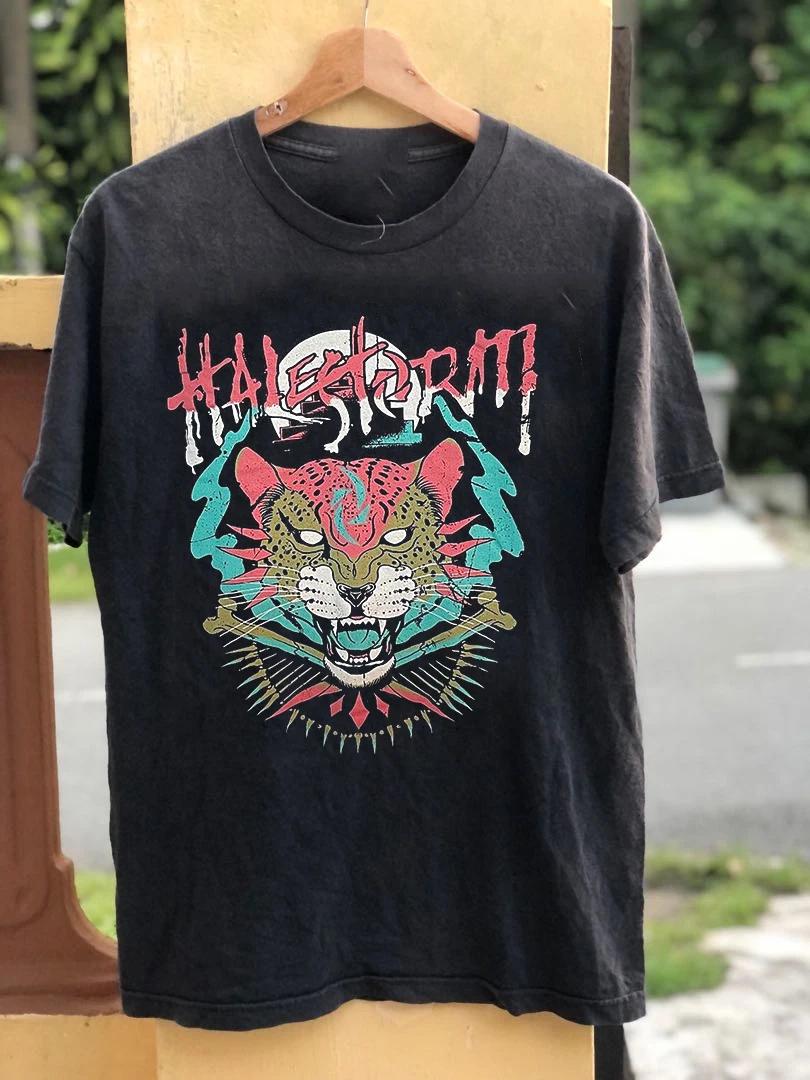 Halestorm Tour 2014 Band Black Cotton T Shirt Full Size S-5XL TT849 XXXL