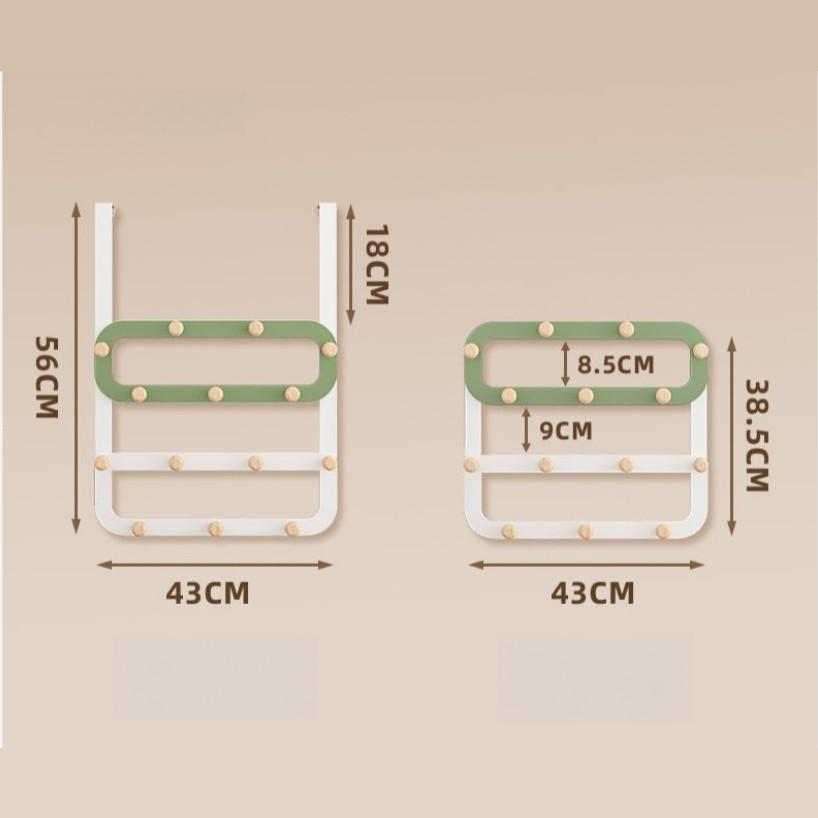 Hanging Clothes Hook Behind The Door No Drilling Installation Multiple Rows Hangers Wall Mount Bedroom Clothes Hook