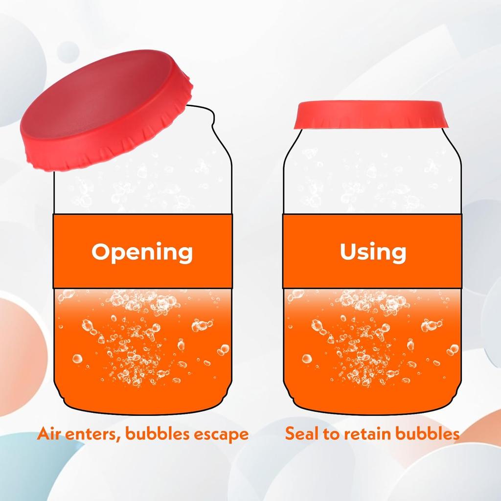 8 PCS Soda Can Covers, Reble Pop Sodas Cans Lid, 8 Colors Silicone Soda Can Lids for Beer Coke Juice Standard Sodas Cans