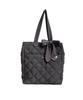 Ribbon Quilted Tote Bag FB36191 BLACK [A4 Compatible] 2-way