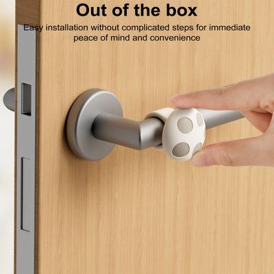 1/3Pcs Mushroom Door Handle Bumper Ring Silicone Door Stopper Wall Protector Door Knob Handle Anti-collision Ring Door Lever Buffer Bumper