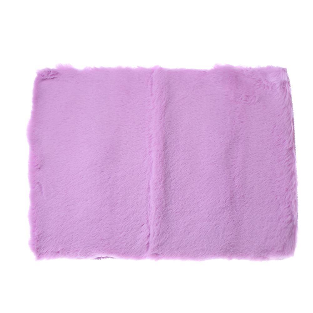 

Universal Soft Fluffy Rex Rabbit Hair Padding Protective Fur Cushion Case Console Box Mat Car Armrest Pad Arm Rest Cover фіолетовий