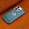"Premium Leather Anti-fall Case for S24 Ultra 16 Pro Max, iPhone 16 Pro, Mate 60 with Stand"