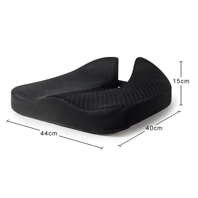 Breathable Memory Foam Seat Cushion, Rebound Wedge Pad for Car or Office Chair.