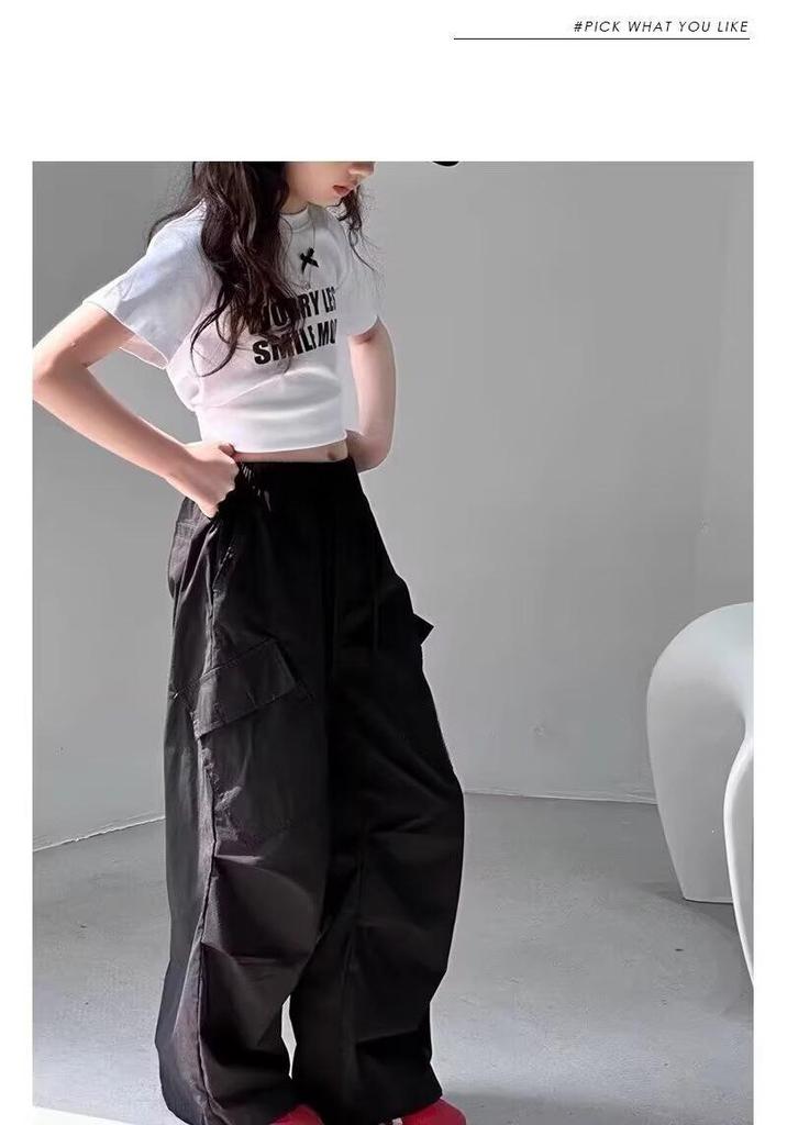 2026 Trendy Girls’ Summer Loose Overalls - Stylish Casual Pants