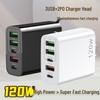 120W Multi-Port USB Charger for Apple, Android, Huawei, Xiaomi, OPPO