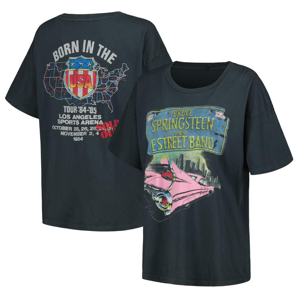 Bruce Springsteen 1984-85 Born In The USA Tour  Black T-shirt BO748 Unisex T-Shirt M