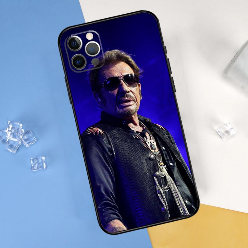Johnny Hallyday Phone Case For iPhone 16 15 11 12 13 14 Pro Max Mini Cover For iPhone 16 15 X XS Max XR Plus Coque