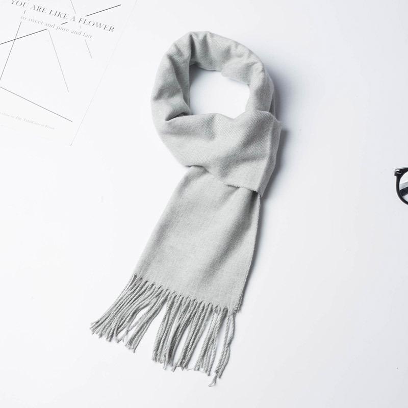 2024 Japanese-Style Plaid Scarf: Versatile Unisex Winter Shawl In Beige