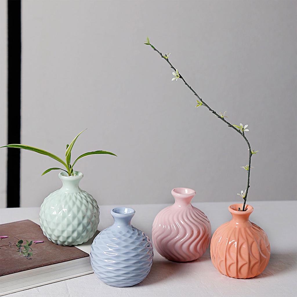 Flower Vase Nordic Decoration Ceramic Vases Home Desk Decor Flower Pot Flower Basket Simple Modern for Small Flowers