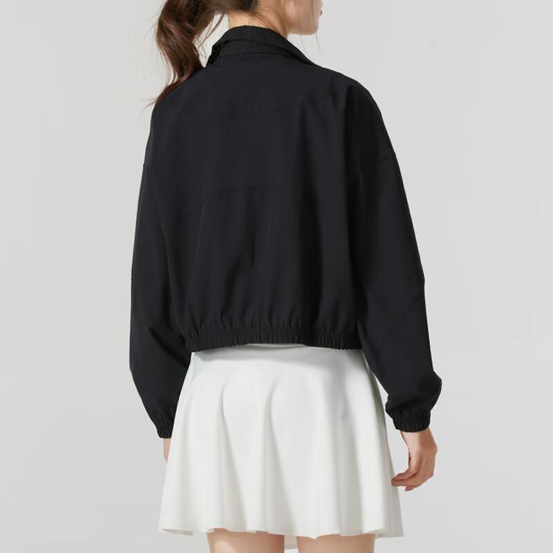 Under Armour Running Polo Fitness Training Windproof Casual Jacket Women Jacket Black 1389631-001