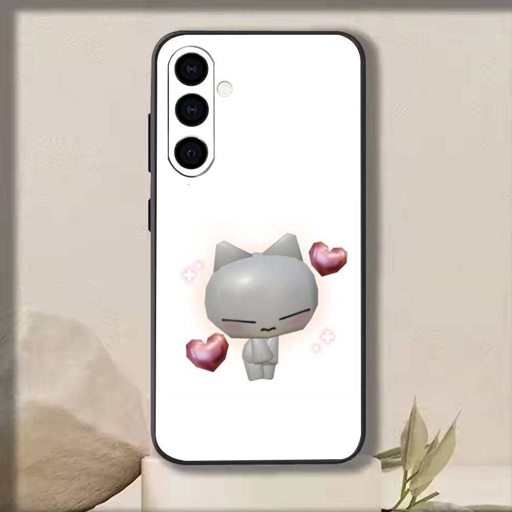 Cute Music cat   Phone Case For Samsung Galaxy A73,A72,A71,A70,A53,A52,A51,Soft Silicone Black Cover