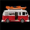 Technical  Creative Vehicle MOC City Camper Travel Trip Car Blocks T1 MOC-Designer Suit Building Party Gifts Holiday C