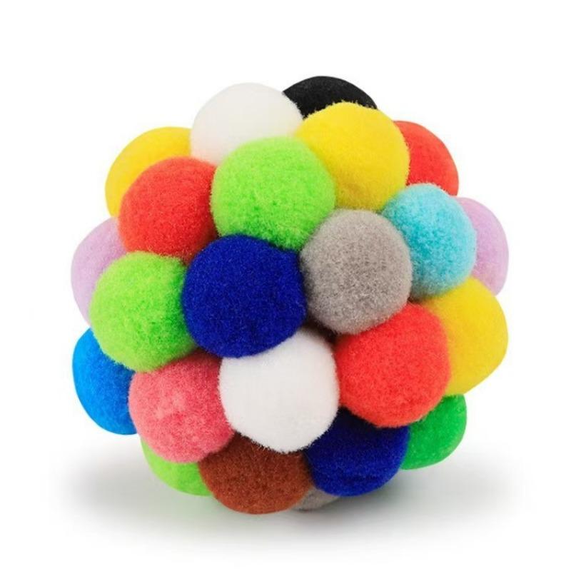Colorful Plush Balls, Bell Balls, Interactive Cat Toys, Self-entertaining Balls, Pet Toys and Supplies