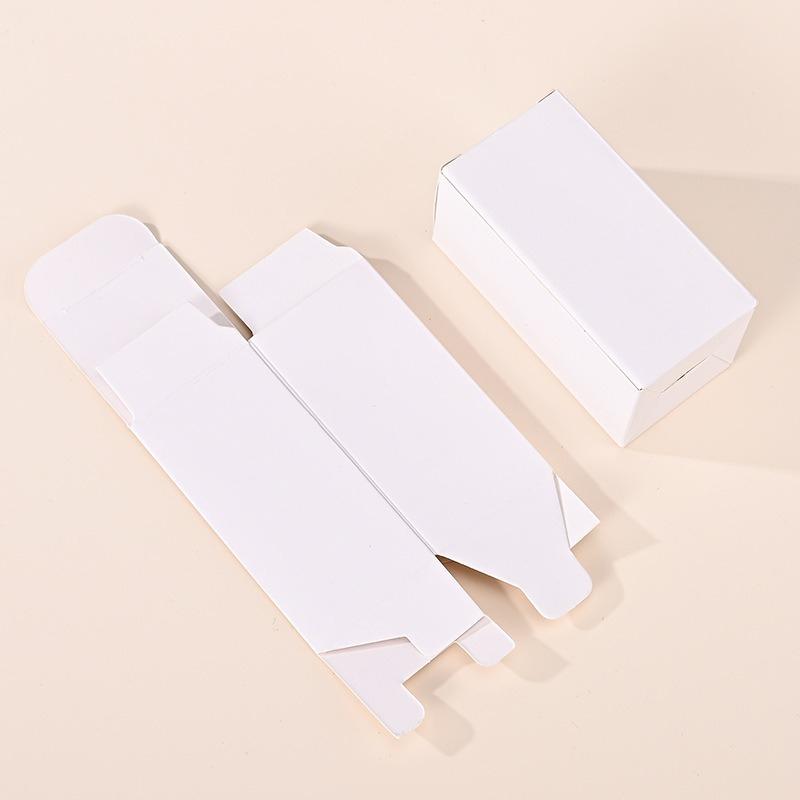 

White Square Cardboard Box Multi Purpose Cardboard Boxes Sizes To Choose From Jewelry Gift Small Commodity Lipstick Earrings Perfume Sample Box 3x3x5cm 100pcs