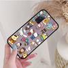 Black Case for Xiaomi Poco X6 X4 M5 M6 F5 F6 C65 C55 C50 C51 C40 Pro Redmi 14C A3X 13C 12C 11T 10A 9C Note 7 6 8A Plus L-7 Sanrio Characters