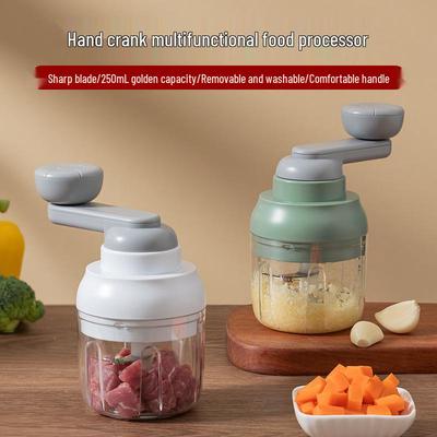 Electric & Manual Garlic Chopper: Masher, Cutter, Mincer, Crusher, Hand Crank Paste Maker