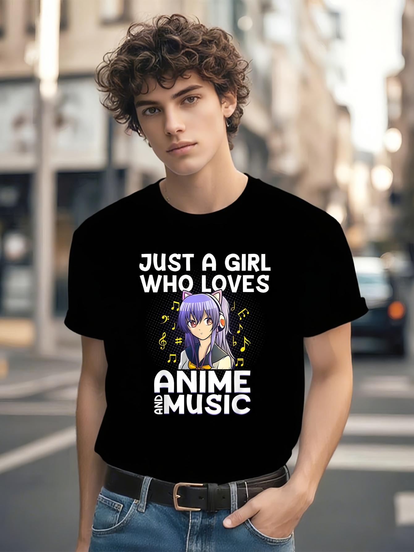 Anime Music Lover Graphic Tshirt Graphic Tshirt - Just a ... S