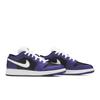 Air Jordan 1 Low Grade School 'Black Court Purple' (Unisex) Court Purple / White / Black Kids' Basketball Shoes 553560 501