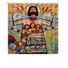 Bright Colorful Shower Curtain Decorative With Religious Symbolism Perfect For Bathroom Decoration (Mat 16:3)