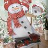 Schneemann Rentier Weihnachtsbaum Kugel Poinsettie Transparente Vorhänge Wohnzimmer Dekoration Fenstervorhänge Küche Tüll Voile Vorhänge
