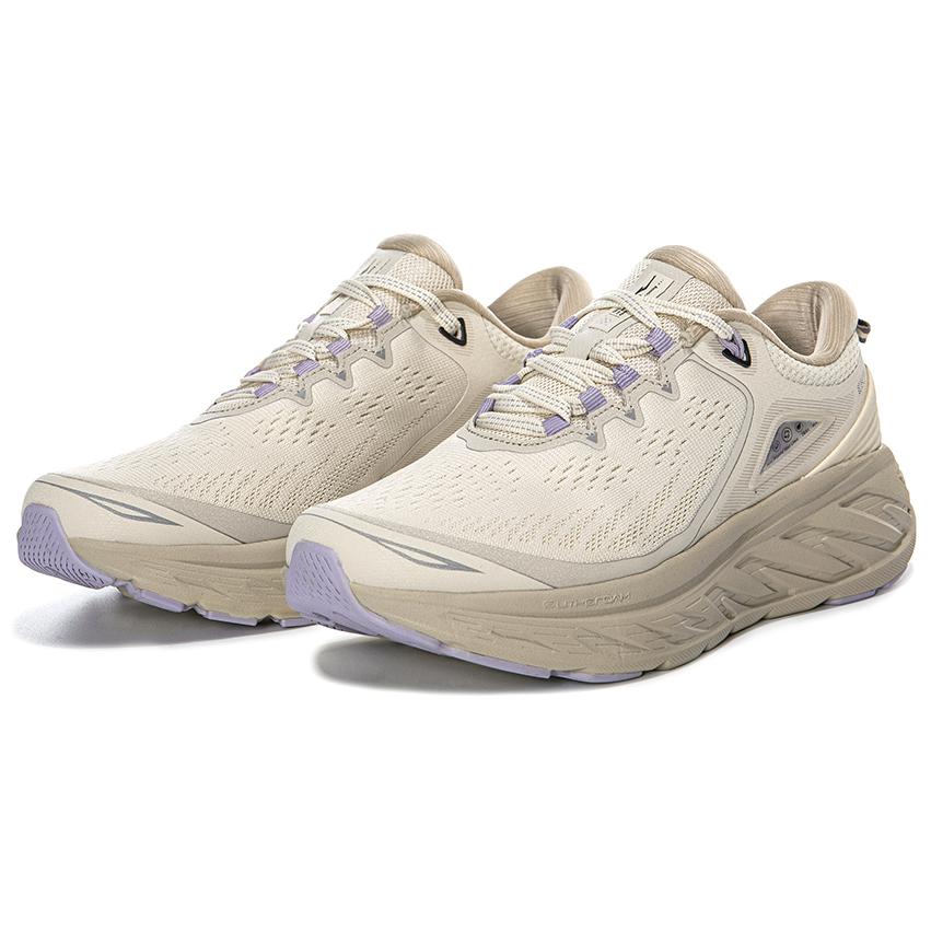 Hongxing Erke Comfortable Durable Low-Top Trail Running Shoes Women Sneakers Beige 12124303115-406
