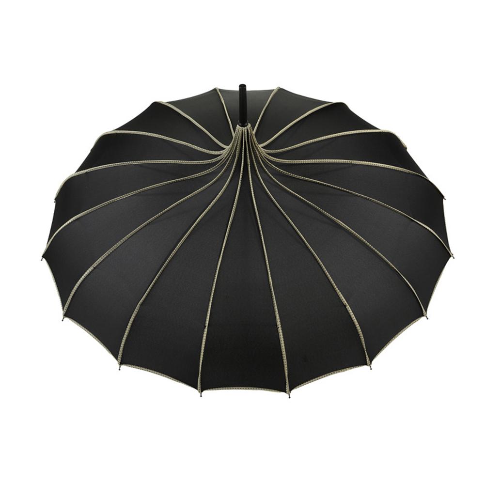 Pagoda Umbrella Vintage Wedding Party Bridal Sun Rain UV Protective Umbrella 16 Bone Pagoda Umbrella Retro Sunshade Umbrella