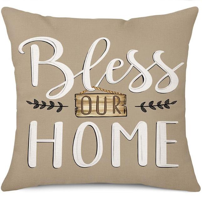 New Plant Flower Truck Letter Spring Series Pillowcase Home Office Pillow Cushion Ins