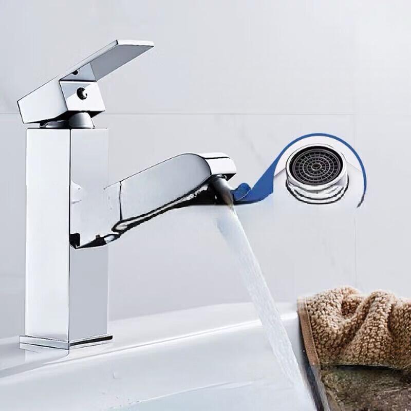 TLXT Square Pull-Out Basin Faucet