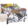 Battle Cats Throw Blanket Sleeping Bag Sofa Throw Hair Blankets and Throws Blankets
