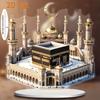 1Pcs Acrylic Mosque Model Desktop Decoration for Eid Al Fitr and Ramadan Home Decoration Desktop Party Decoration Supplies