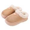 Cixi cotton slippers winter wear non-slip thick bottom simple fashion couple home Mao Mao slippers can be worn outside