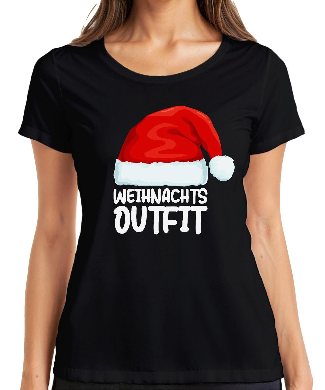 Weihnachtsoutfit Weihnachtsmütze Deko - Weihnachten Xmas Christmas Damen T-Shirt XS