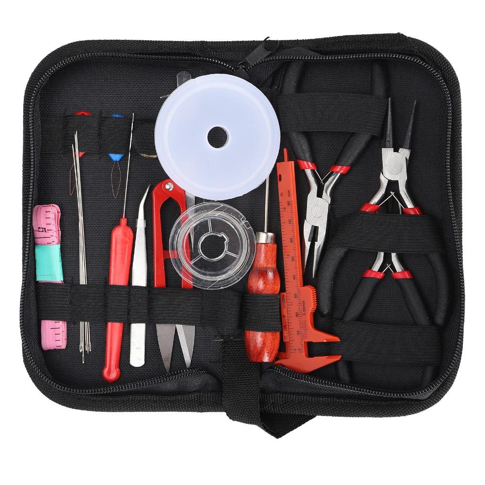 22 Pcs Complete Set Jewelry Crafting Kit Jewelry Making Supplies Kit Leather Handicrafts