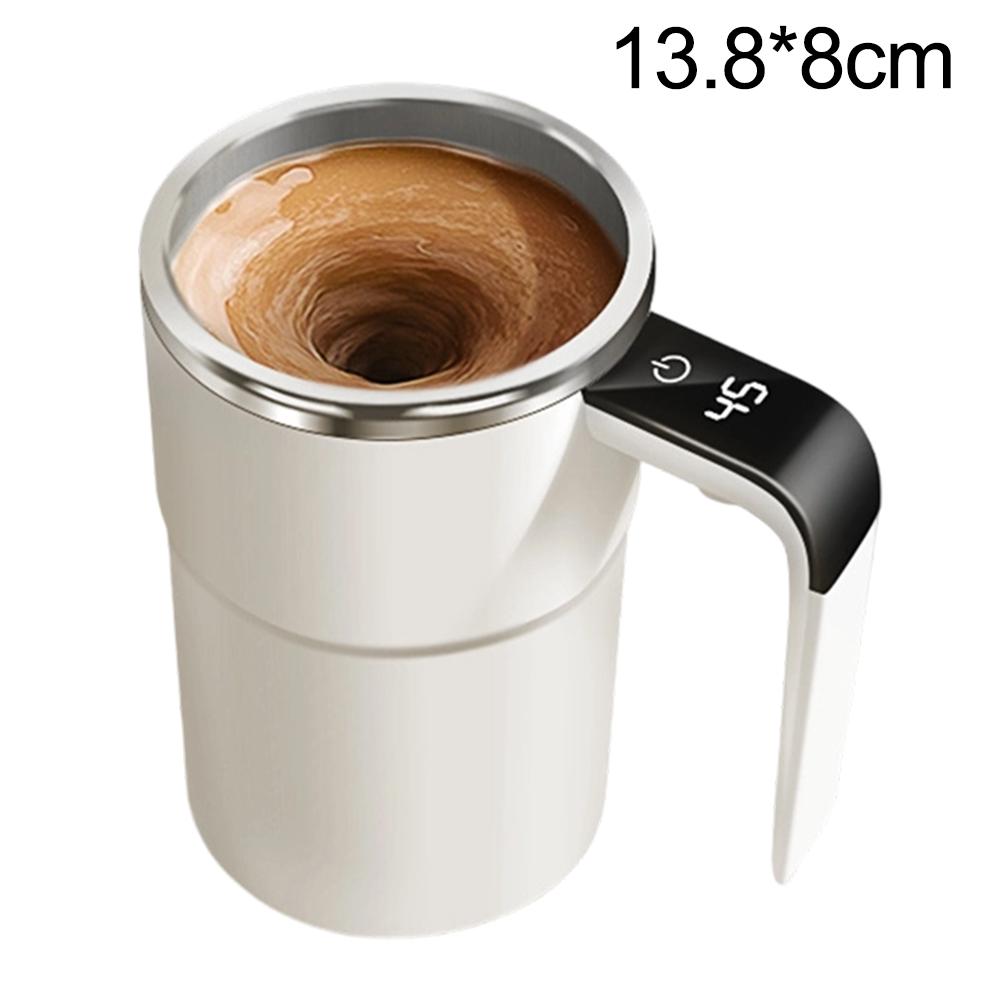 1PC Self Stirring Coffee Mug 380ml Automatic Stirring Cup 13.8*8cm Coffee Cup With Lid Rechargeable Stir With Temp Display