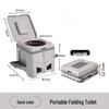 Portable Odor-Proof Folding Car Toilet and Trash Can for Outdoor and Self-Driving Tours