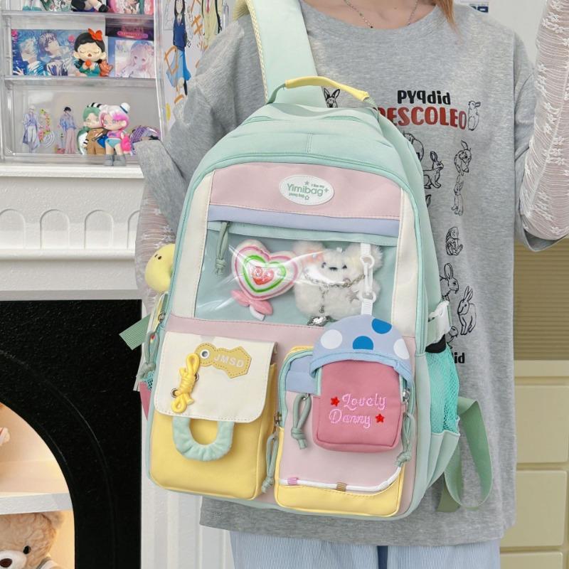 High-value Versatile Large-capacity Schoolbag Female Cute Backpack Junior High School Girl High School Student Backpack