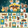 2025 Countdown Advent Nativity Calendar Nativity Scene Jesus Story Christmas Countdown Decor 25pcs Nativity Scene Set For Kid