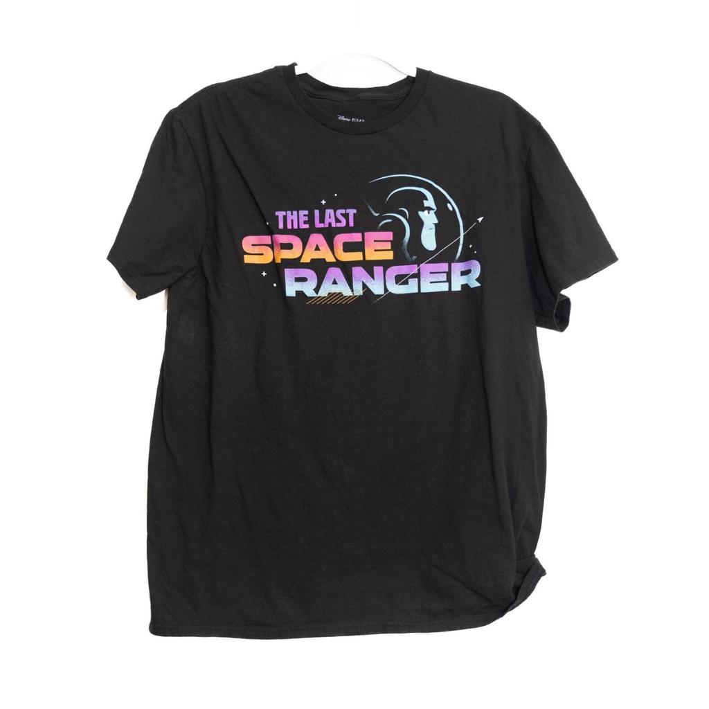 Disney Pixar Size L "The Last Space Ranger" Black T-Shirt
