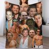 Matthew McConaughey Photo Collage Throw Blanket Wrinkle Resistant Lightweight Blanket