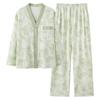 2025 New Pure Cotton Women's Pajama Set: Long Sleeve Cartoon Design for Spring & Autumn