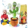Cacto Dançarino Emoin Movendo Imitando Pelúcia Natal Cacto Falante Brinquedo para Caixa Bordado Ajustável a Bateria Brinquedo, Cacto, Cacto,