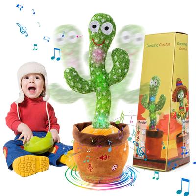 Emoin Χορευτικός Κάκτος Κινούμενος Μιμούμενος Βελούδινος Χριστουγεννιάτικος Κάκτος Παιχνίδι Ομιλίας για Κουτί Κεντημένος Ρυθμιζόμενος Λειτουργεί με Μπαταρία Παιχνίδι, Κάκτος, Κάκτος,