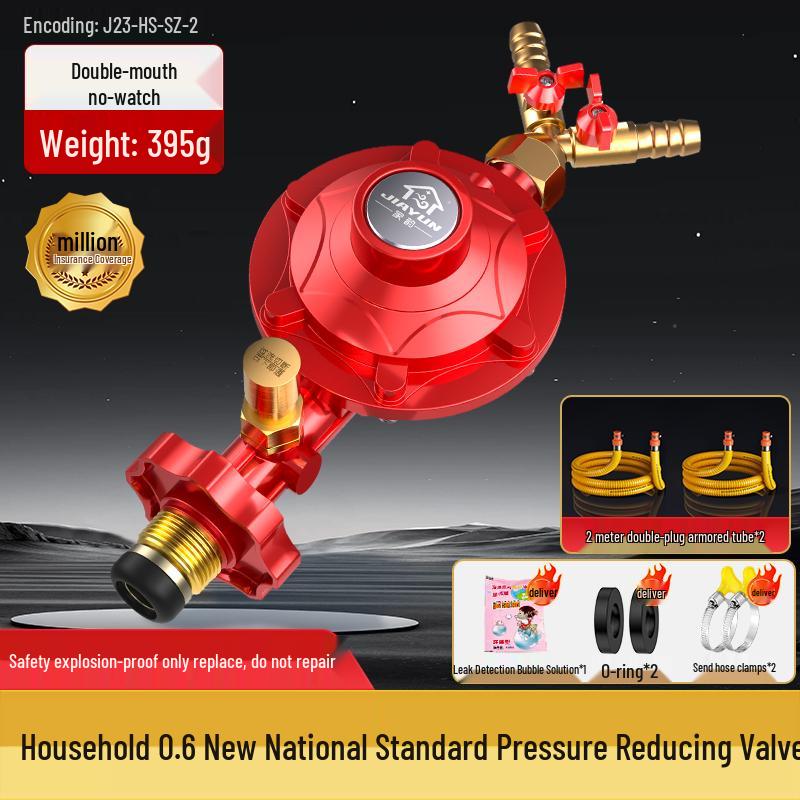 Dual Burner Explosion-Proof Gas Stove with Auto Shut-off Valve for LPG