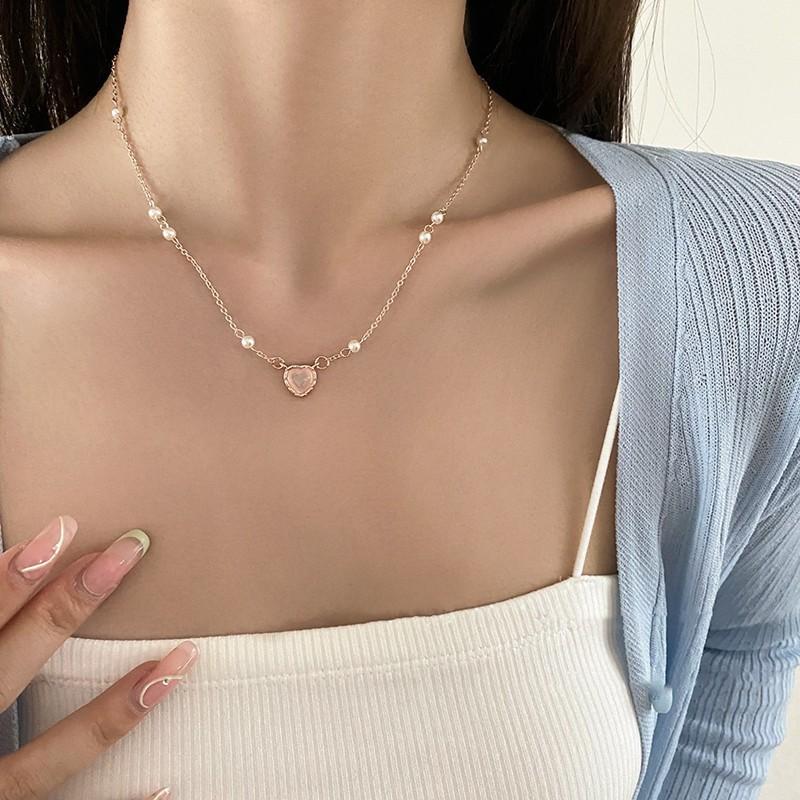 Tide Collarbone Chain Women'S Light Luxury Versatile Pendant Niche High Sense Spice Girl Collarbone Chain