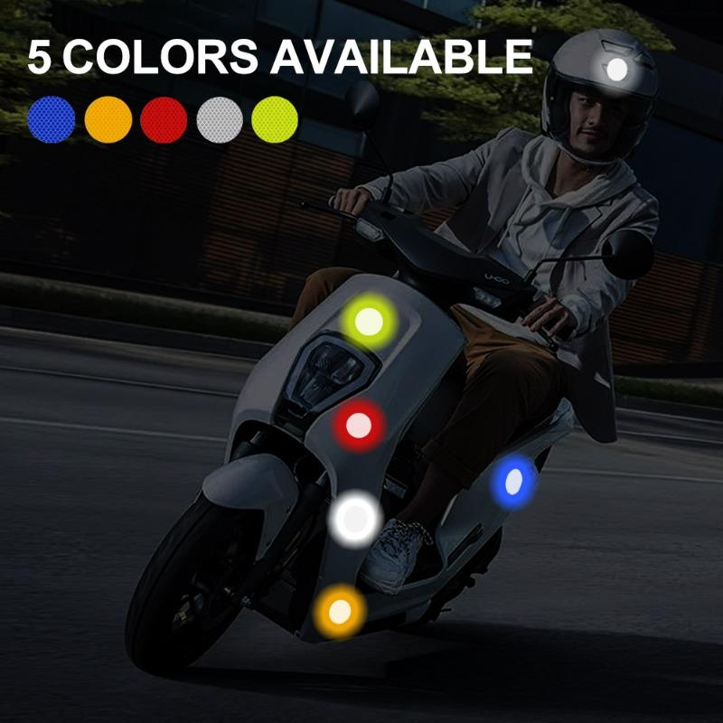 8010PCS Car Helmet Safety Warning Reflective Stickers Night Safety Driving Warning Stickers Universal Luminous for Night Riding