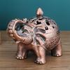 European Style High-Foot Elephant Incense Burner for Dining Room & Living Room